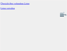 Tablet Screenshot of lists.schokokeks.org